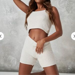 Missguided Fuzzy Bike Shorts (set)